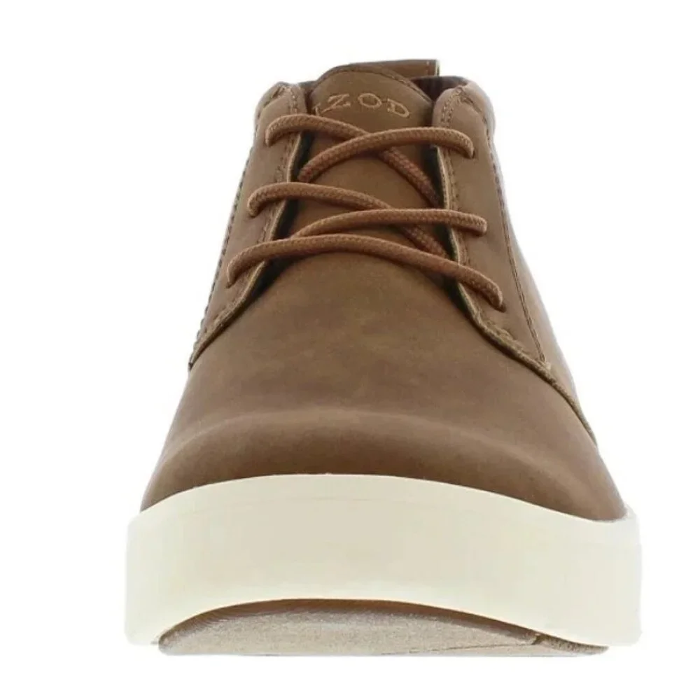 IZOD Palmer Men's 11 Chukka Boots Brown Leather Round Toe Lace-up Shoes Sneaker